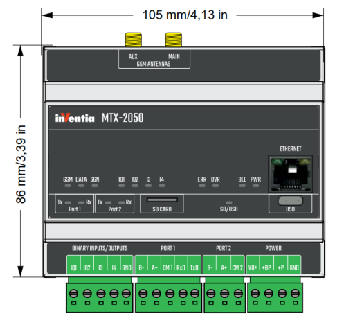 MTX-2050 v2 - Módulo de telemetría y transmisión de datos - Imagen 3